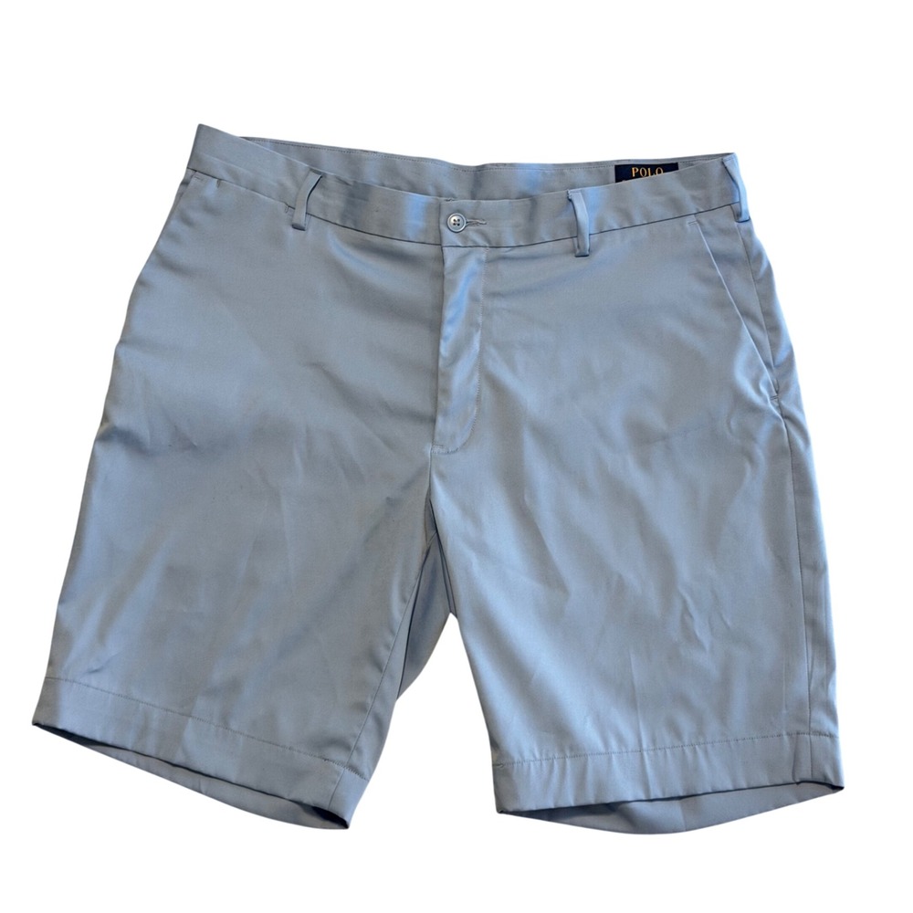 Polo Ralph Lauren Shorts Mens 35 Blue Performance Golf Stretch Flat Front